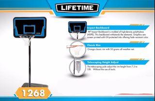 LIFETIME 1268 44" Heavy Duty Basketball Hoop