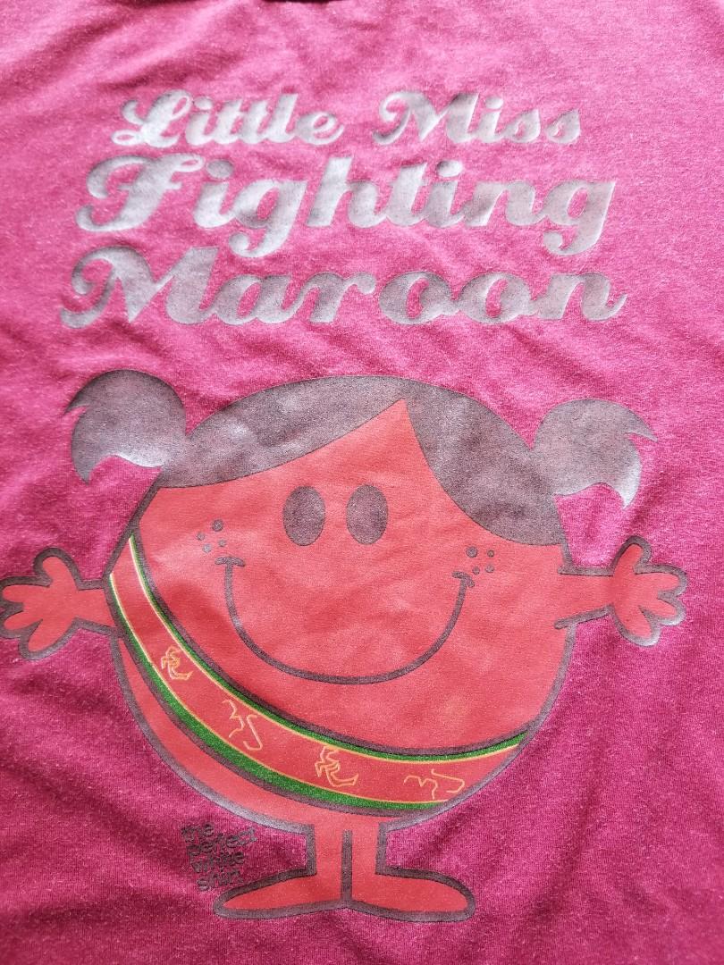 Little Miss Fighting Maroon shirt (Category: Shirts) located in Taguig. Submitted by icebeardeclutters (Listing ID 1136061891, Image 3). Description: pls see pictures for size approximation.