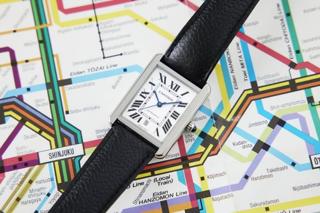 DISCONTINUED LNIB 2021 CARTIER Tank Solo XL Automatic Silver Dial Men's  Watch WSTA0029, Luxury, Watches on Carousell