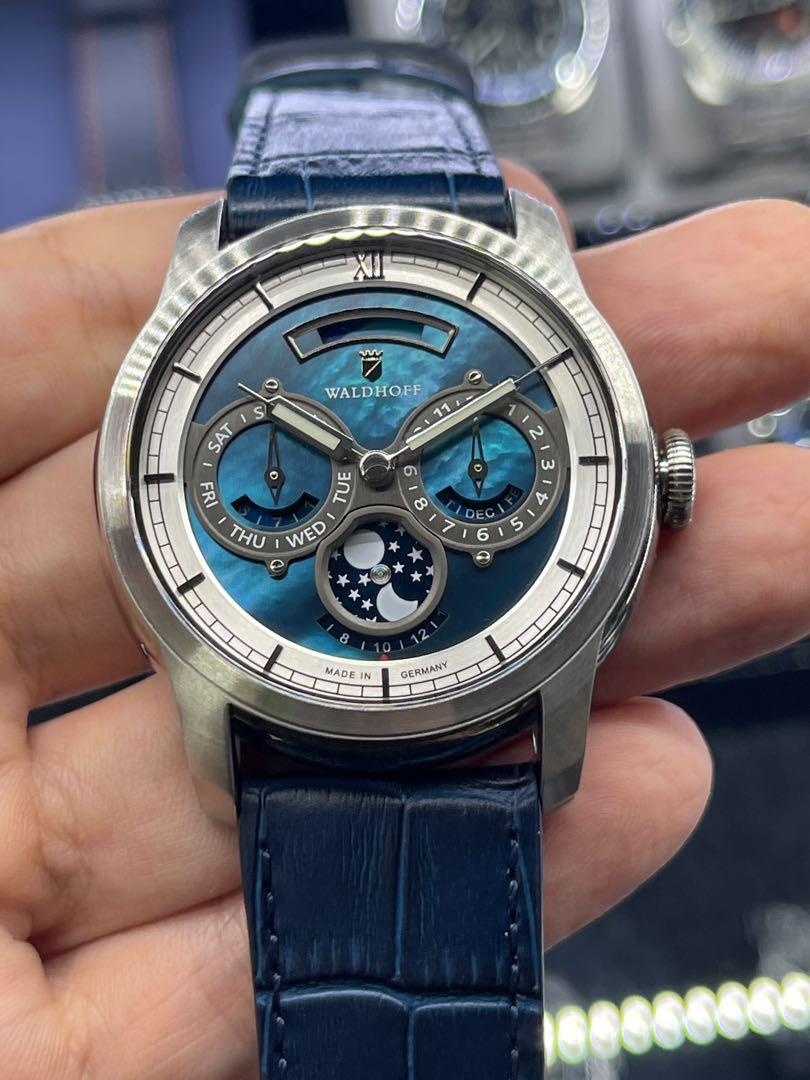 LNIB Waldhoff Olympus Royal Blue Silver, Luxury, Watches on Carousell