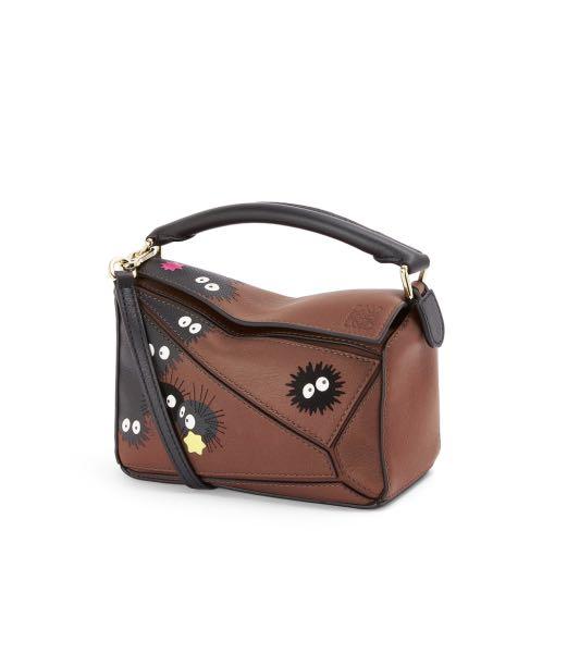LOEWE X Spirited Away Susuwatari Puzzle Small Leather Shoulder Bag 