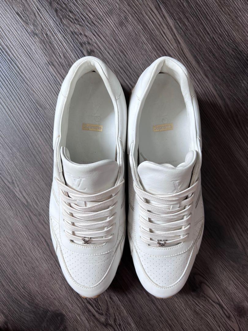 Louis Vuitton X SUPREME Run Away White Gum