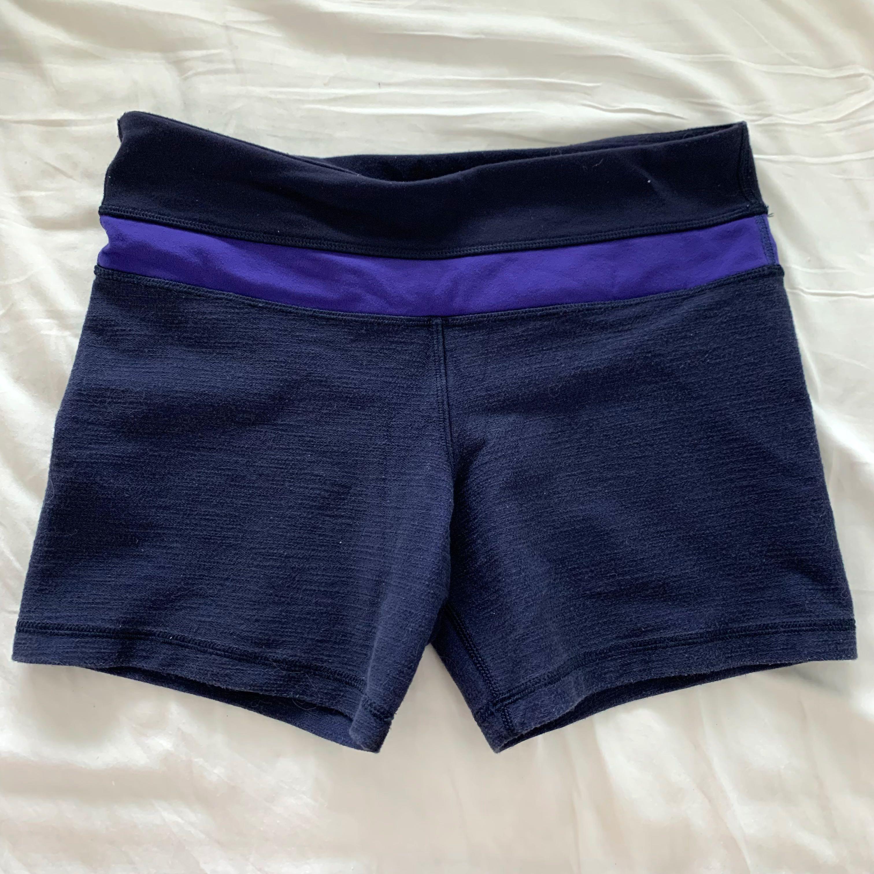 Dark Blue/Purple Yoga Shorts 