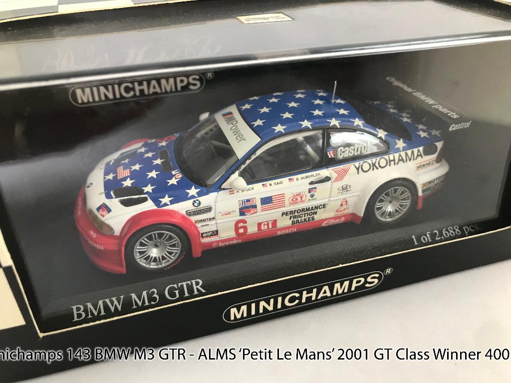 0615 Minichamps 1 43 Bmw M3 Gtr Alms Petit Le Mans 01 Gt Class Winner 400 興趣及遊戲 玩具 遊戲類 Carousell