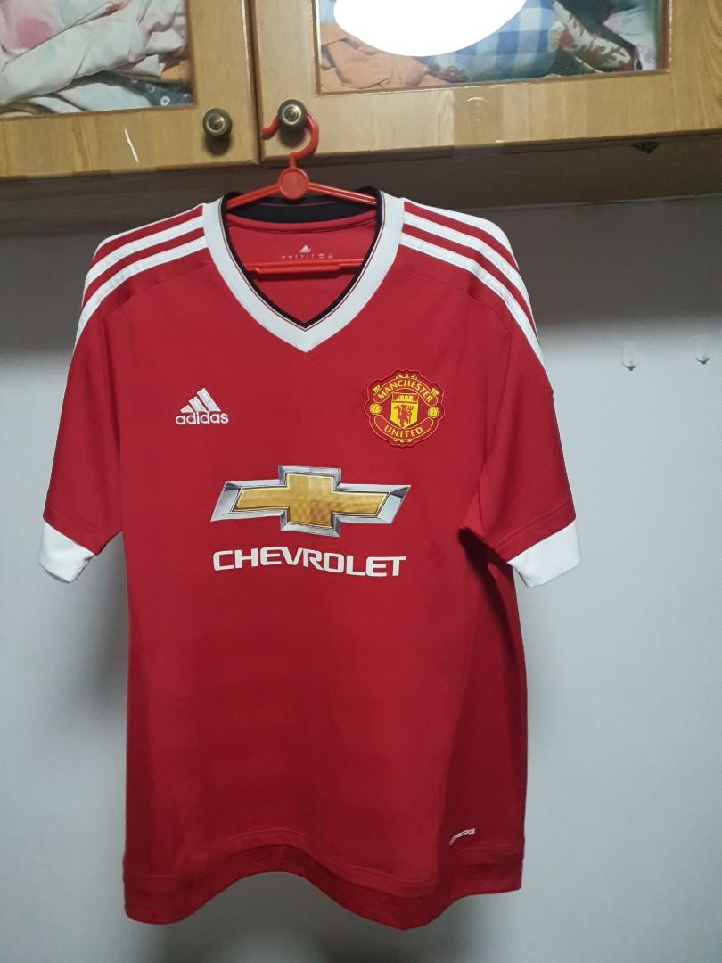Manchester United 15 16 Home Jersey Men S Fashion Activewear On Carousell