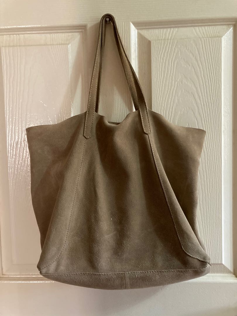 Mango suede top bag