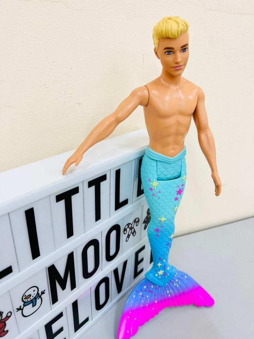 Barbie top ken mermaid