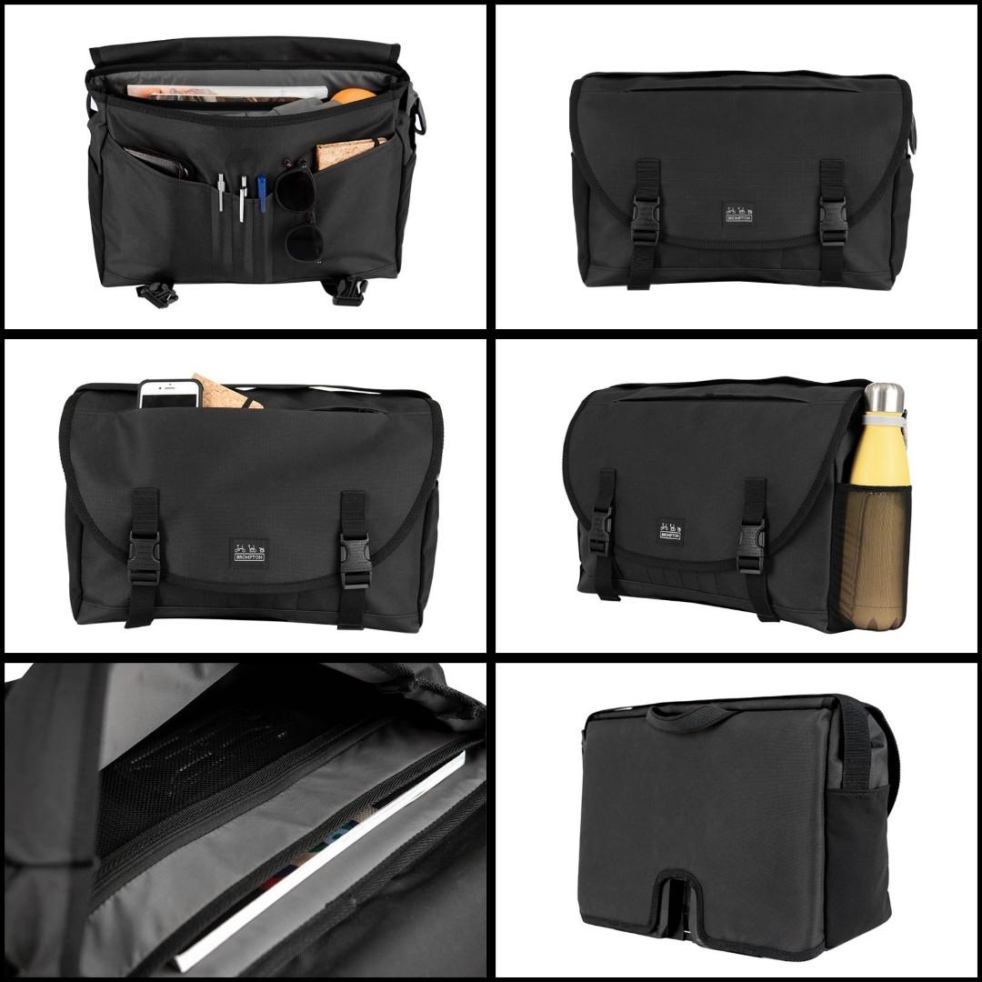 BROMPTON Metro Messenger Bag Medium in Black, Sports Equipment