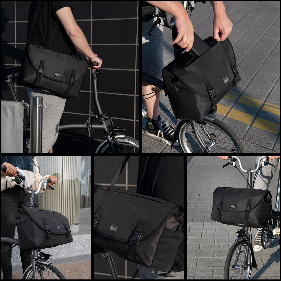 BROMPTON Metro Messenger Bag Medium in Black, Sports Equipment