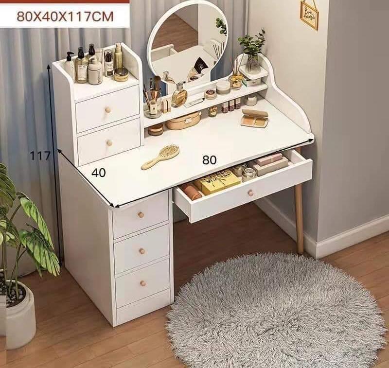 Modern Minimalist Makeup Table Dresser Vanity Mirror, Furniture & Home