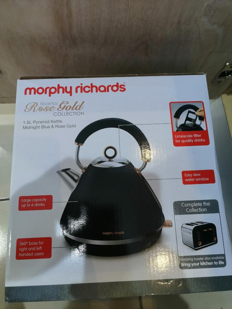 Morphy Richard pyramid kettle midnight blue, Kitchen & Appliances on