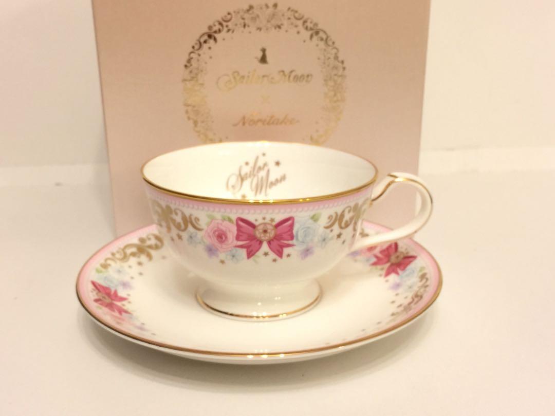 Noritake x Sailor Moon tea cup and saucer set 2015, 絕版, 傢俬＆家居, 廚具和餐具