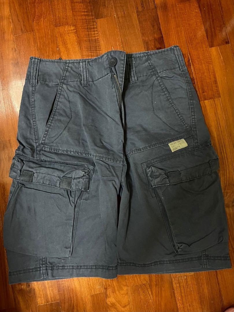Navy Blue Cargo Shorts, Men's Fashion 