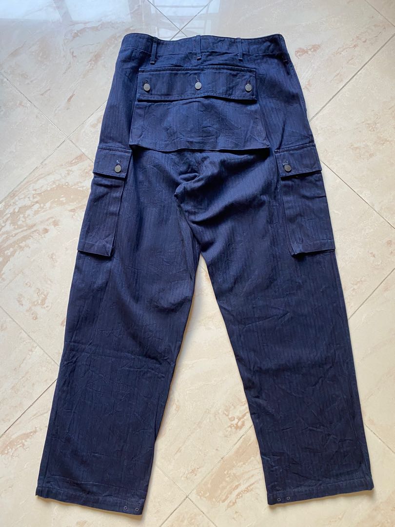 Nigel Cabourn 5-Pocket Monkey Pants Herringbone (靛藍), 男裝, 褲