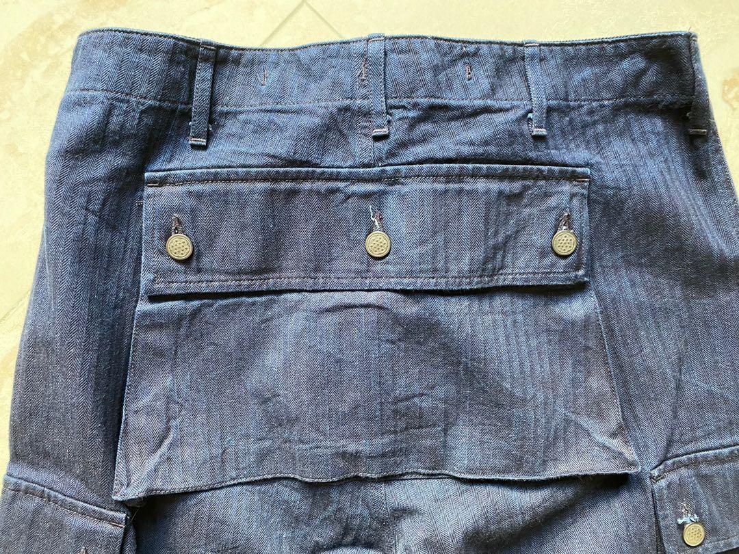 Nigel Cabourn 5-Pocket Monkey Pants Herringbone (靛藍), 男裝, 褲