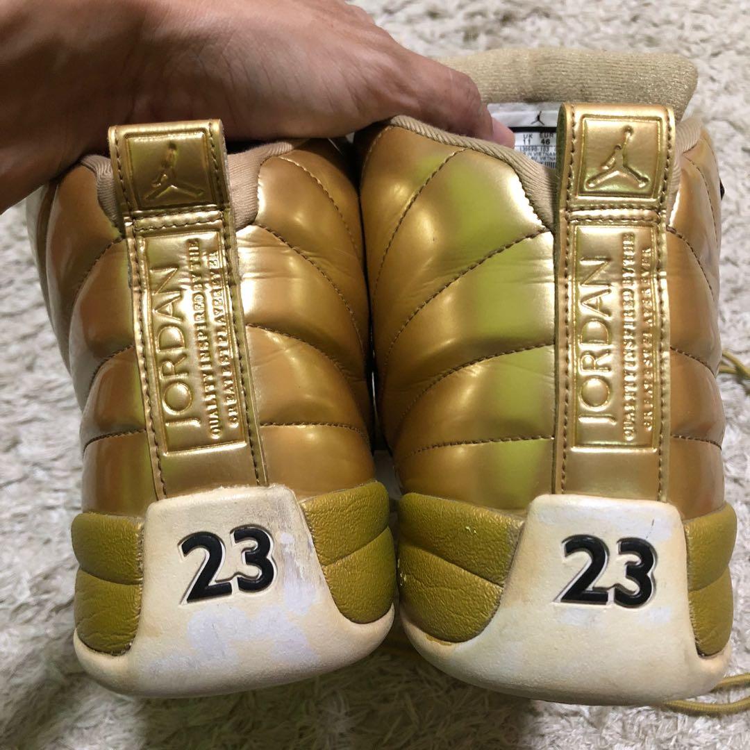 All gold jordan 12 clearance
