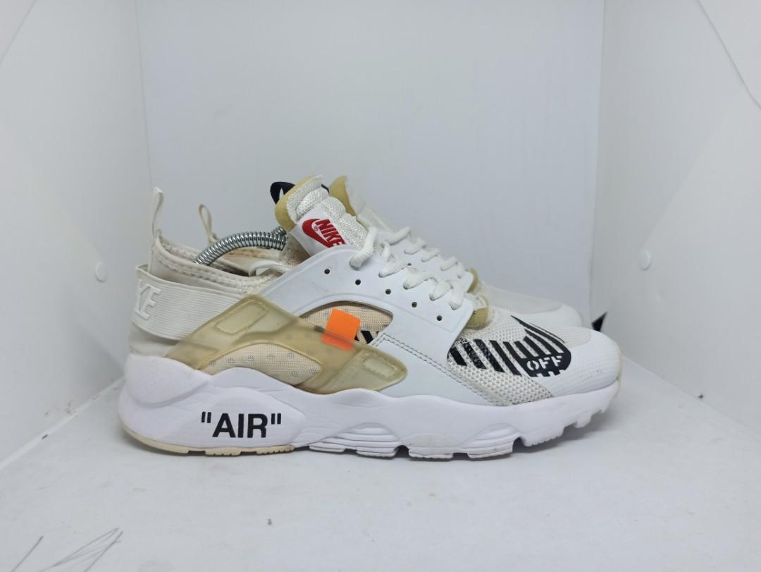 NIKE HUARACHE x OFF WHITE Fesyen Pria Sepatu Sneakers di Carousell