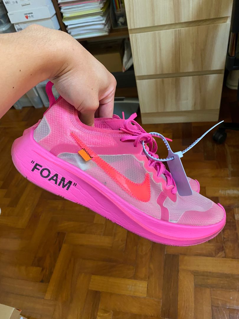 Pink foam off white cheap