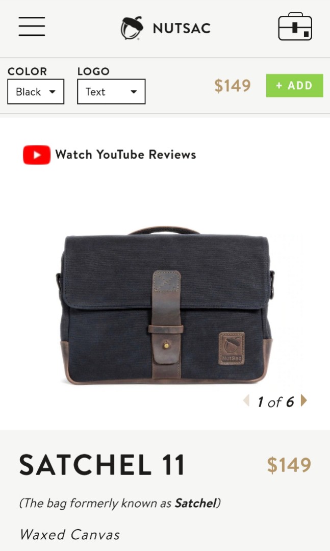 Nutsac deals satchel 11