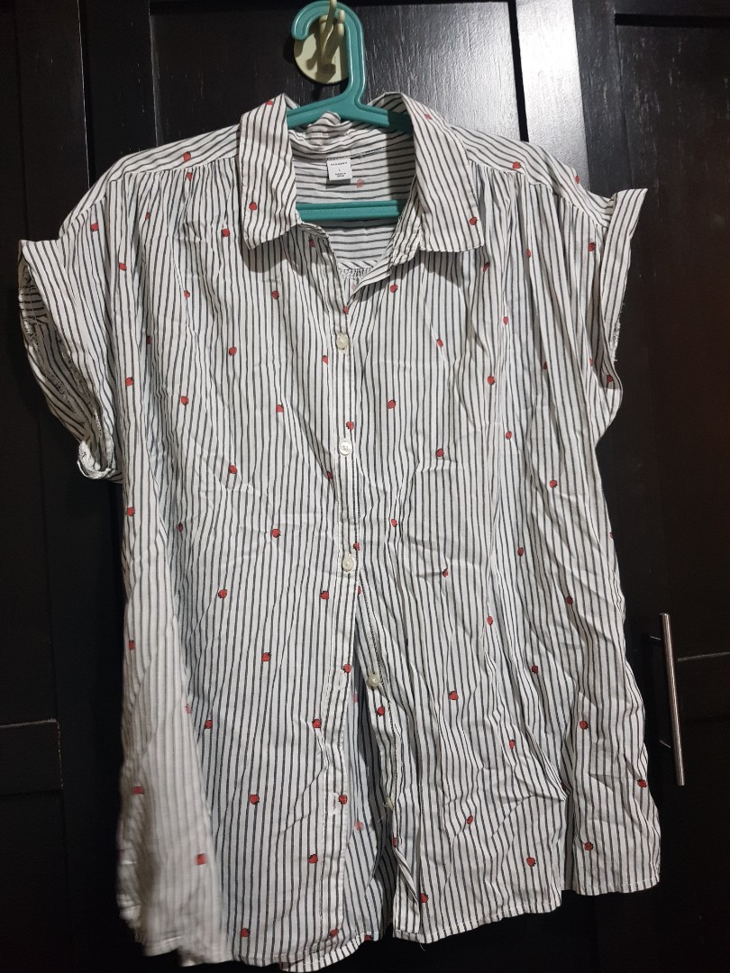 old navy strawberry shirt