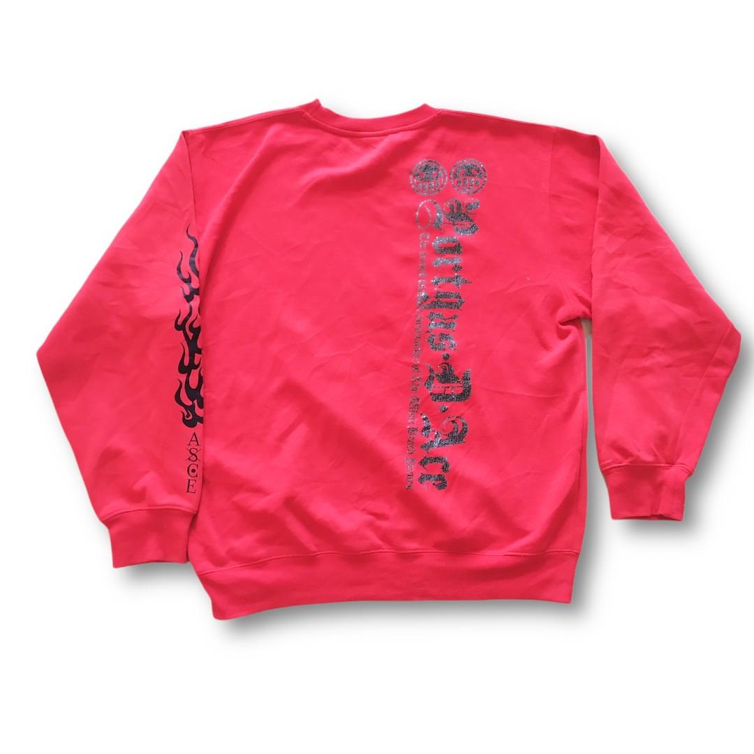 ONE PIECE OFFICIAL PORTGAS D ACE CREWNECK SWEATSHIRT, Fesyen Pria