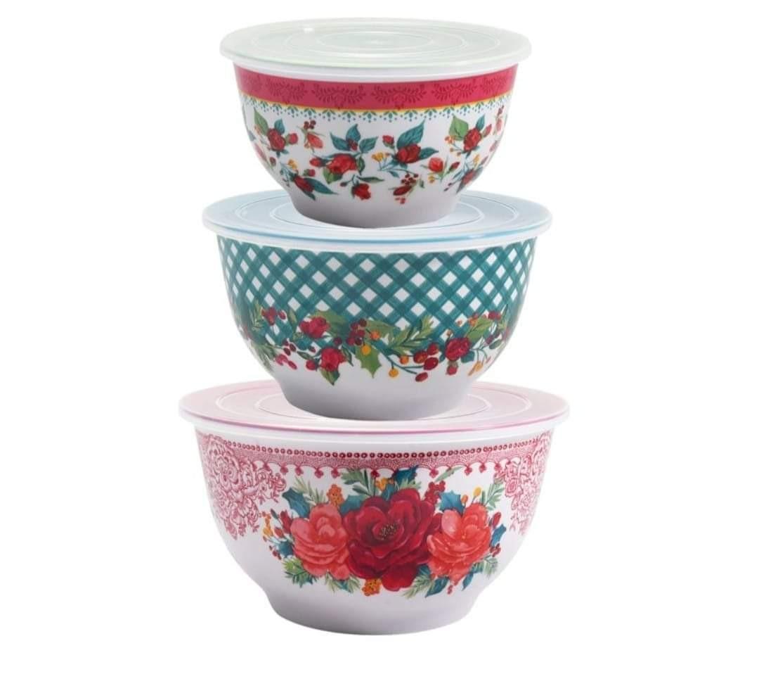 Pioneer woman sale melamine bowls