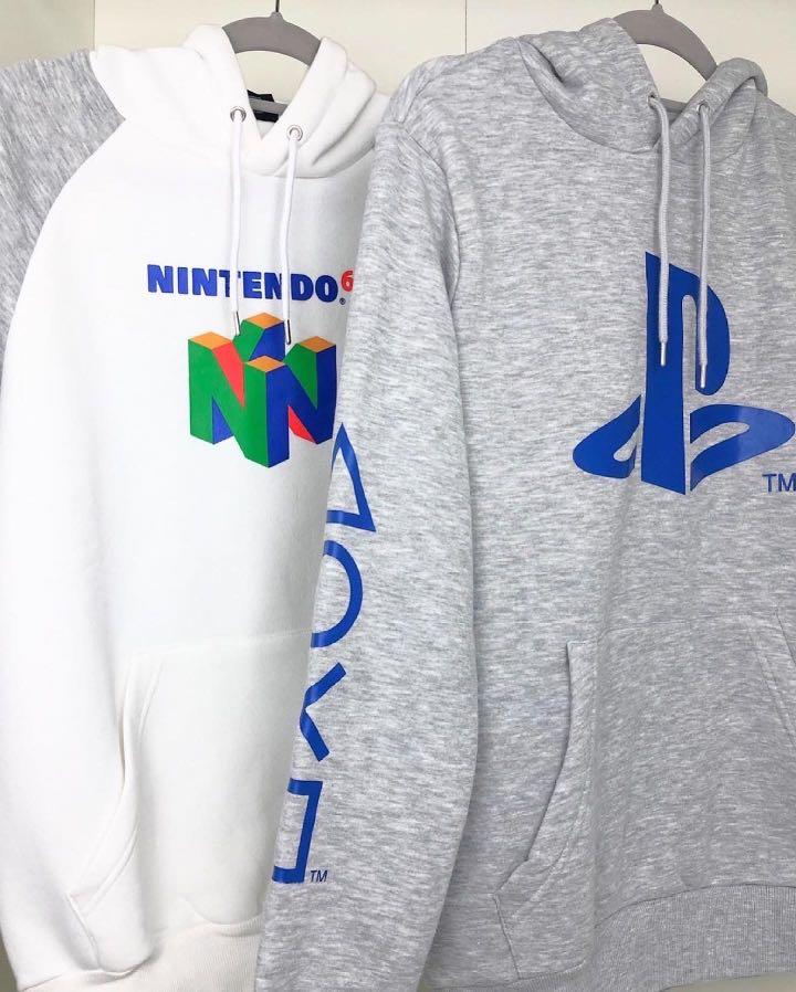 Playstation Hoodie Grey Men s Fashion Tops Sets Hoodies on