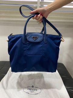 prada logo sailcloth container