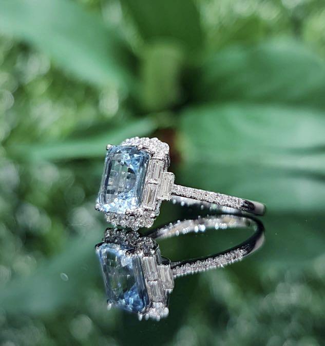 Real best sale aquamarine rings