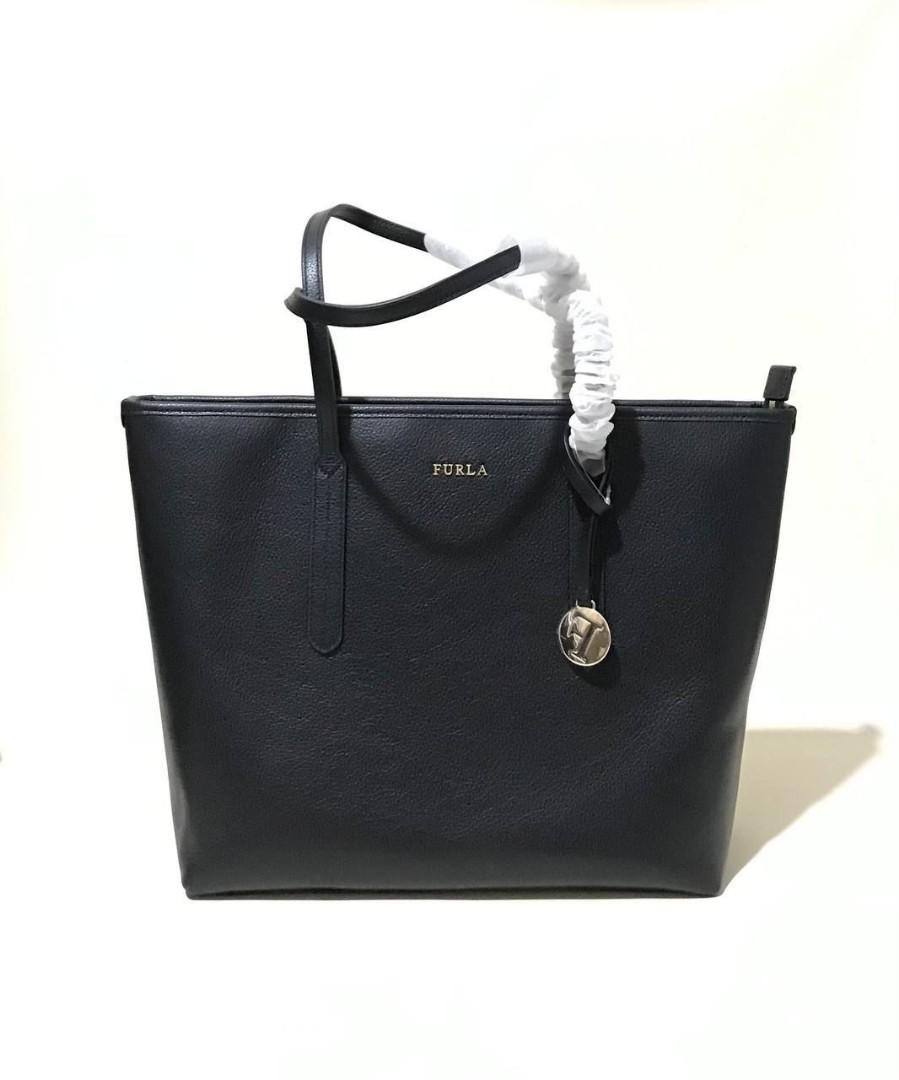 Furla ariana medium leather tote sales