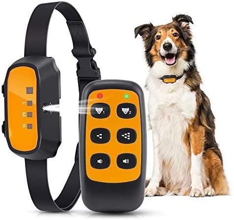 Citronella Spray Anti Barking Device Rechargeable Waterproof Stop Bark Training Collars Queenmew Dog Bark Collar