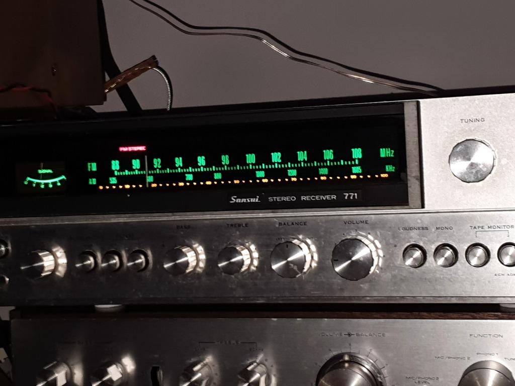 RESTORED plug n play SANSUI 771 amplifier tuner 5 stars, Audio