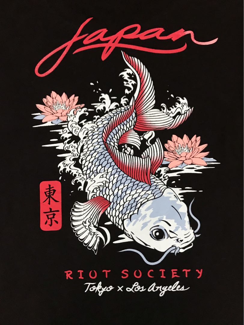 Riot society koi fish hoodie discount