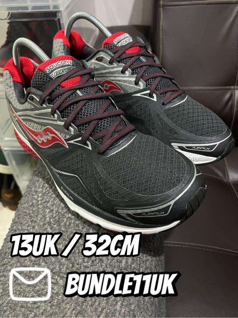 Saucony Ride 9 Charcoal Red 13UK Men s Fashion Footwear