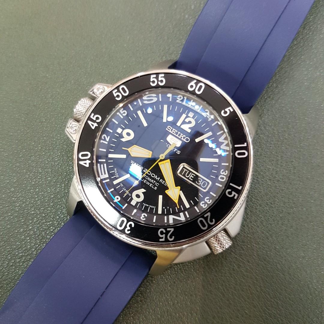 Benny Seiko 7S36-01E0 Sports Blue SKZ211 , Men's Fashion, Watches &  Accessories, Watches on Carousell