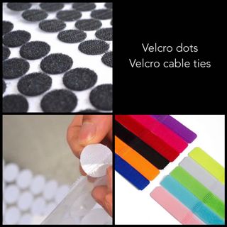 VELCRO Brand Dots with Adhesive, 250pk White, Small 1/2 Inch Circles