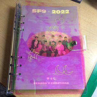 SF9 2022年曆 寫真 行事曆 記事本 手帳