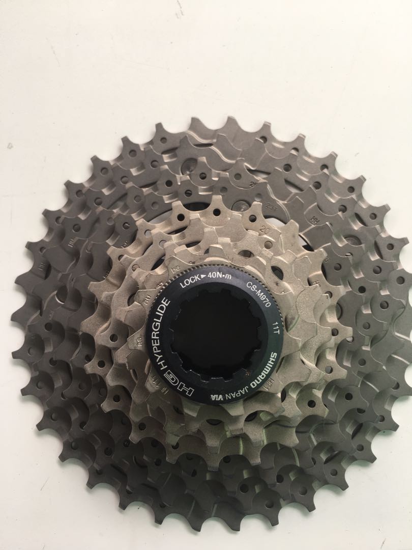 Xtr 9 speed cassette clearance