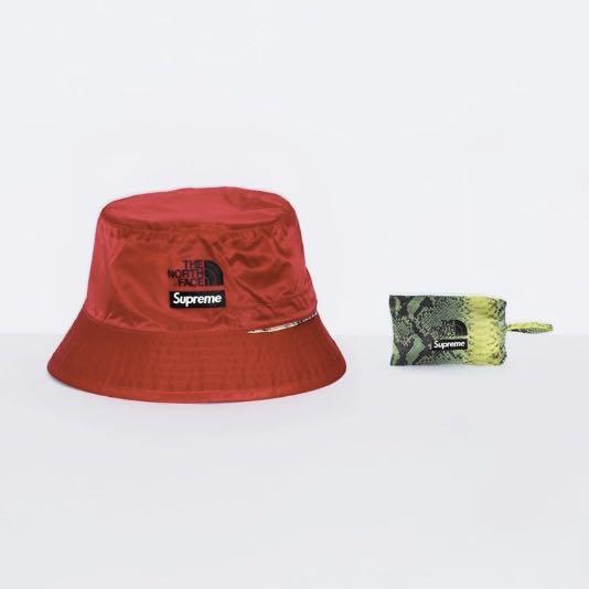 Supreme x The North Face Snakeskin Packable Reversible Crusher Bucket Hat  S/M