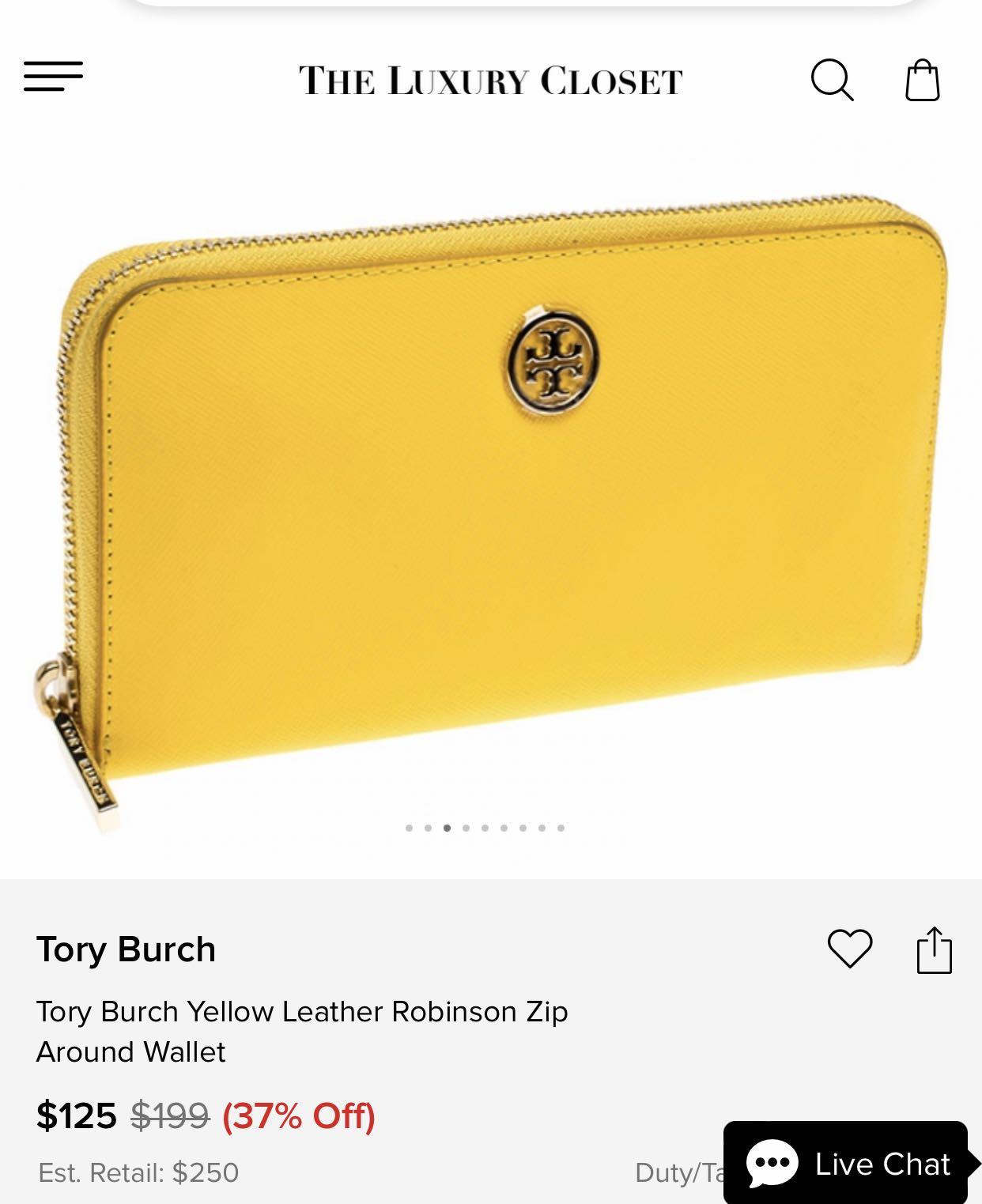 Tory Burch Robinson Continental Wallet ?, Women's Fashion, Bags & Wallets,  Wallets & Card holders on Carousell