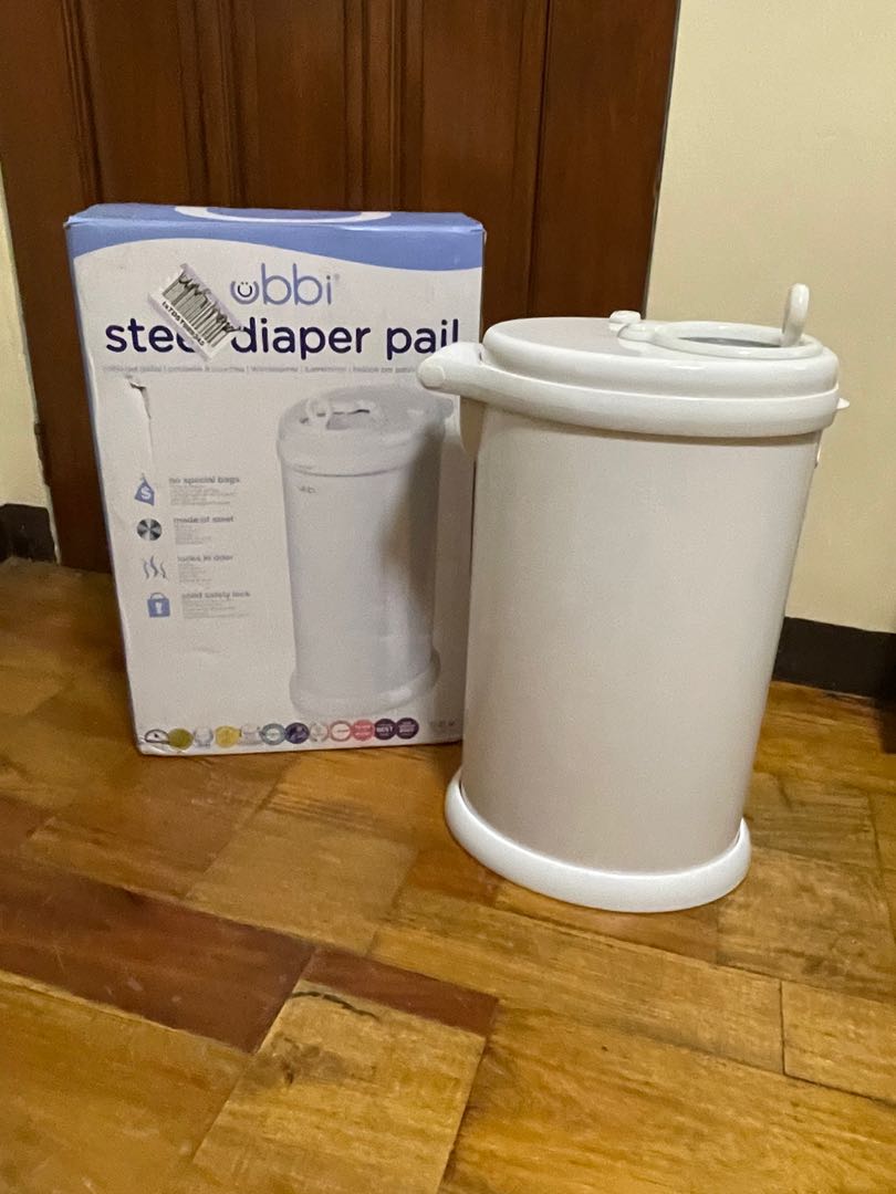Ubbi Steel Odor Locking Diaper Pail, Babies & Kids, Bathing & Changing