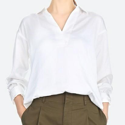 Uniqlo satin skipper blouse, Women's 