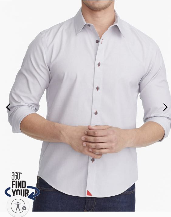 UNTUCKit Wrinkle-Free Grey Formal Shirt 