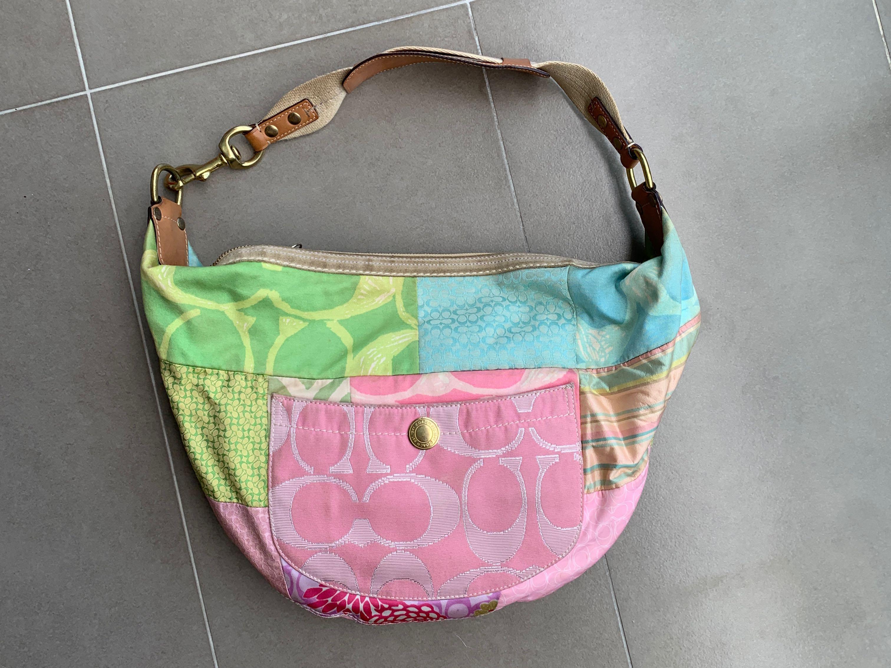 Vintage Coach Patchwork Shoulder Bag Y2K, Women