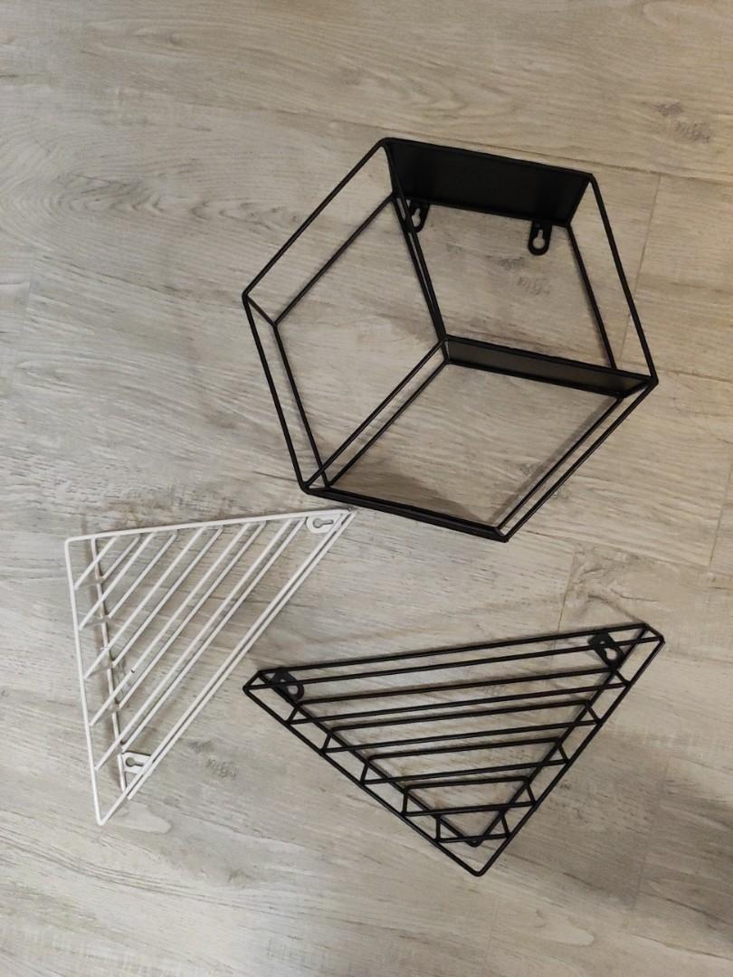Wall mounted 3D geometry rack, Furniture & Home Living, Home Decor