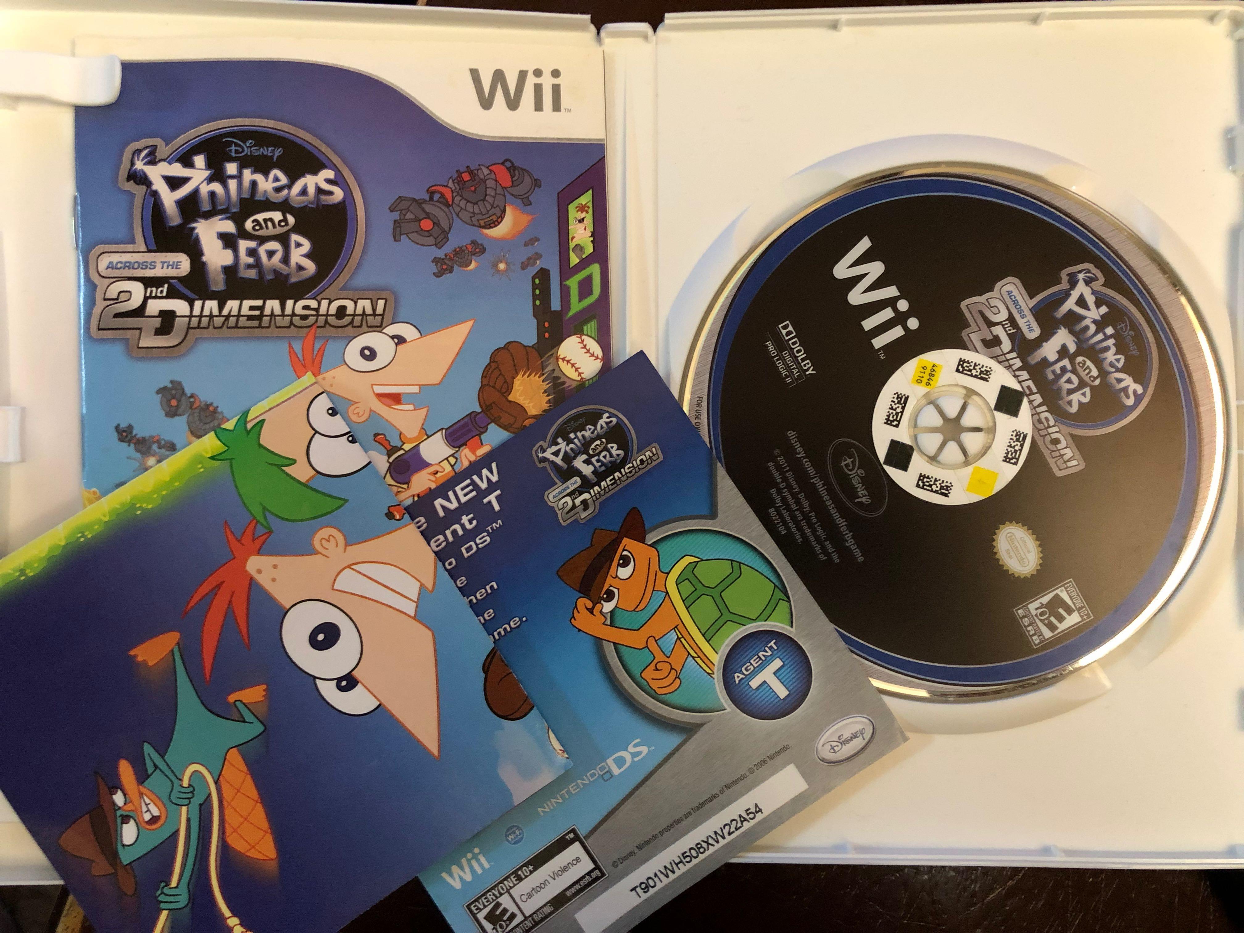 Wii Phineas and Ferb (2nd Dimension), Video Gaming, Video Games, Nintendo on Carousell