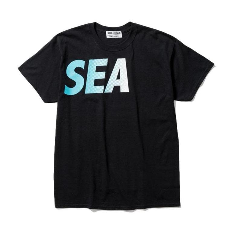 WIND AND SEA TEE - Black XL, 男裝, 上身及套裝, T-shirt、恤衫、有領