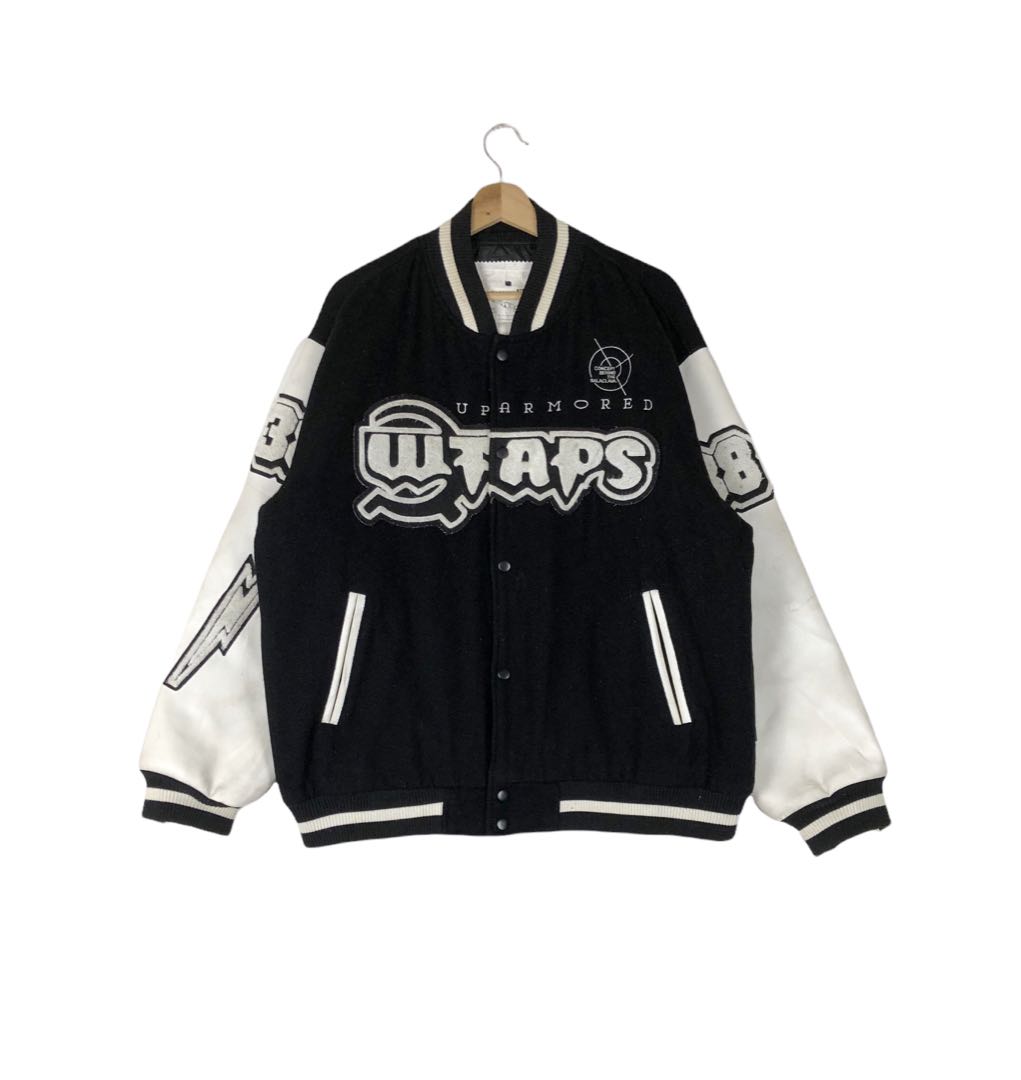 WTAPS バ―シティ―ジャケット W)taps - wtaps varsity jacket スタジャン バーシティジャケットの