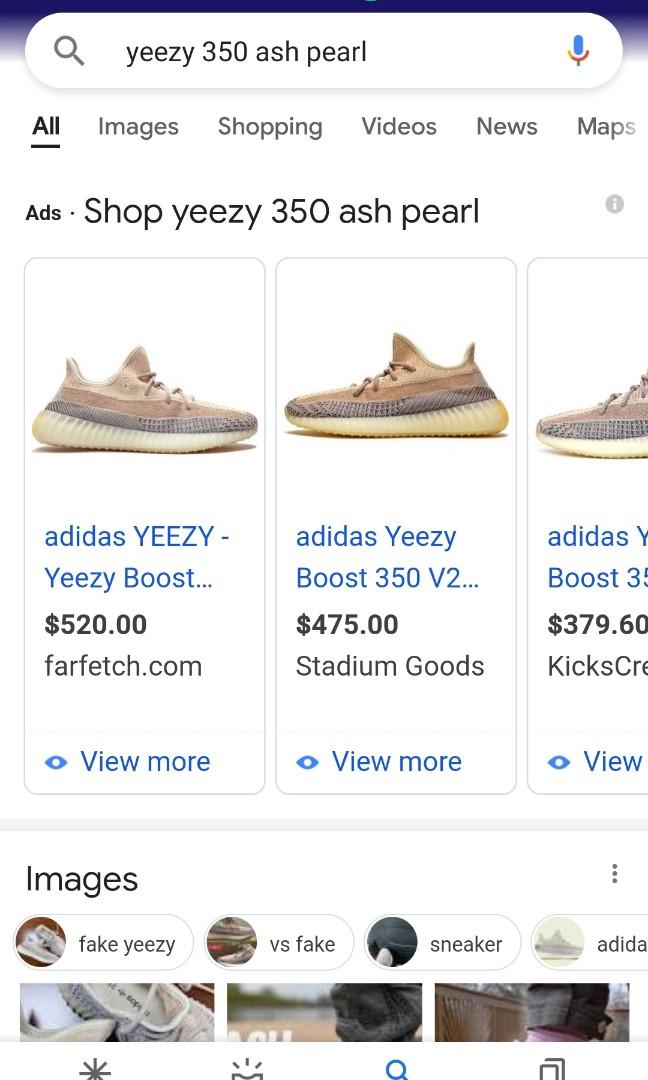 WTS Yeezy 350 Ash Pearl Men s Fashion Footwear Sneakers on