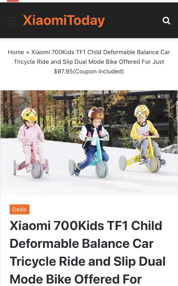 Xiaomi 700 kids tf1 sale